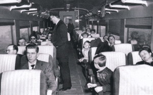 1953 Train interior