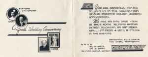 1953 anniversary invitation